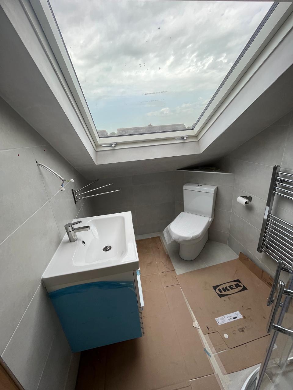 Attic bathroom